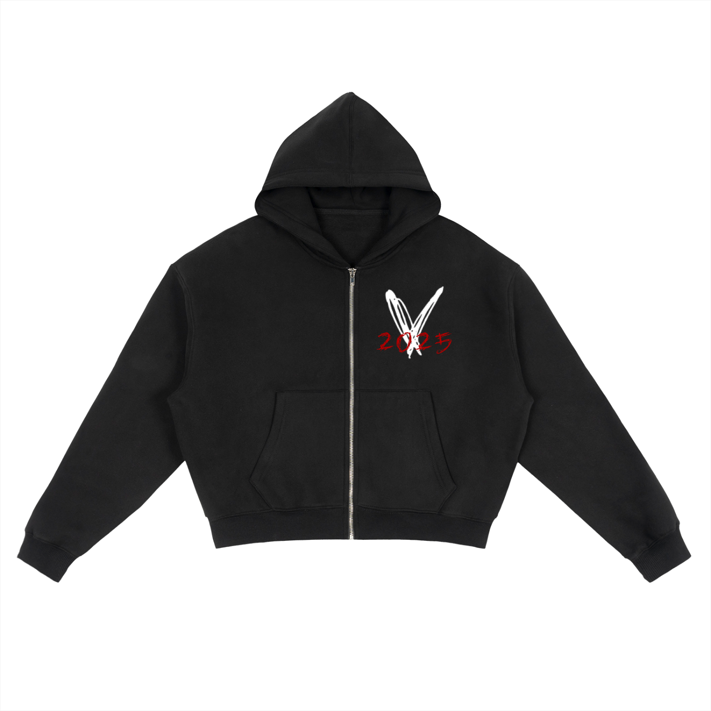 Viperveil Fleece Zip-Up Boxy Hoodie
