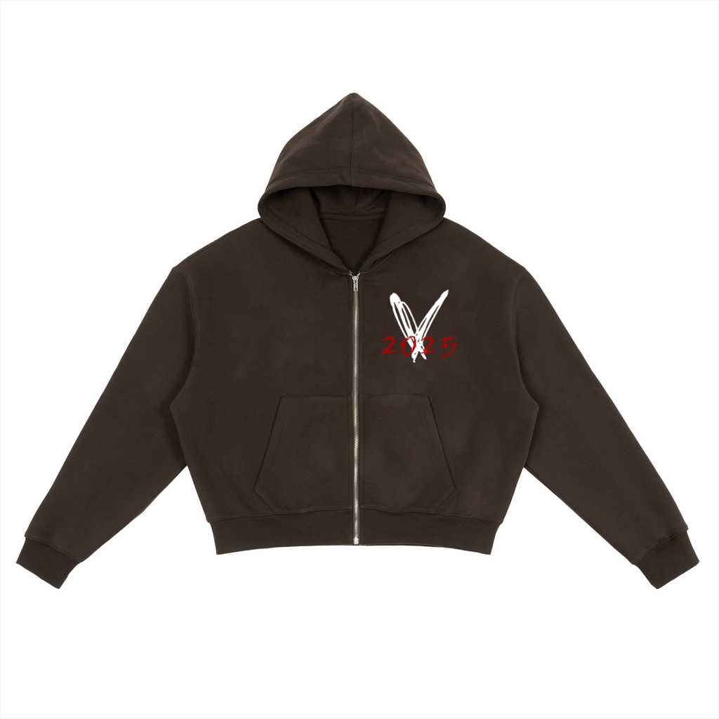 Viperveil Fleece Zip-Up Boxy Hoodie