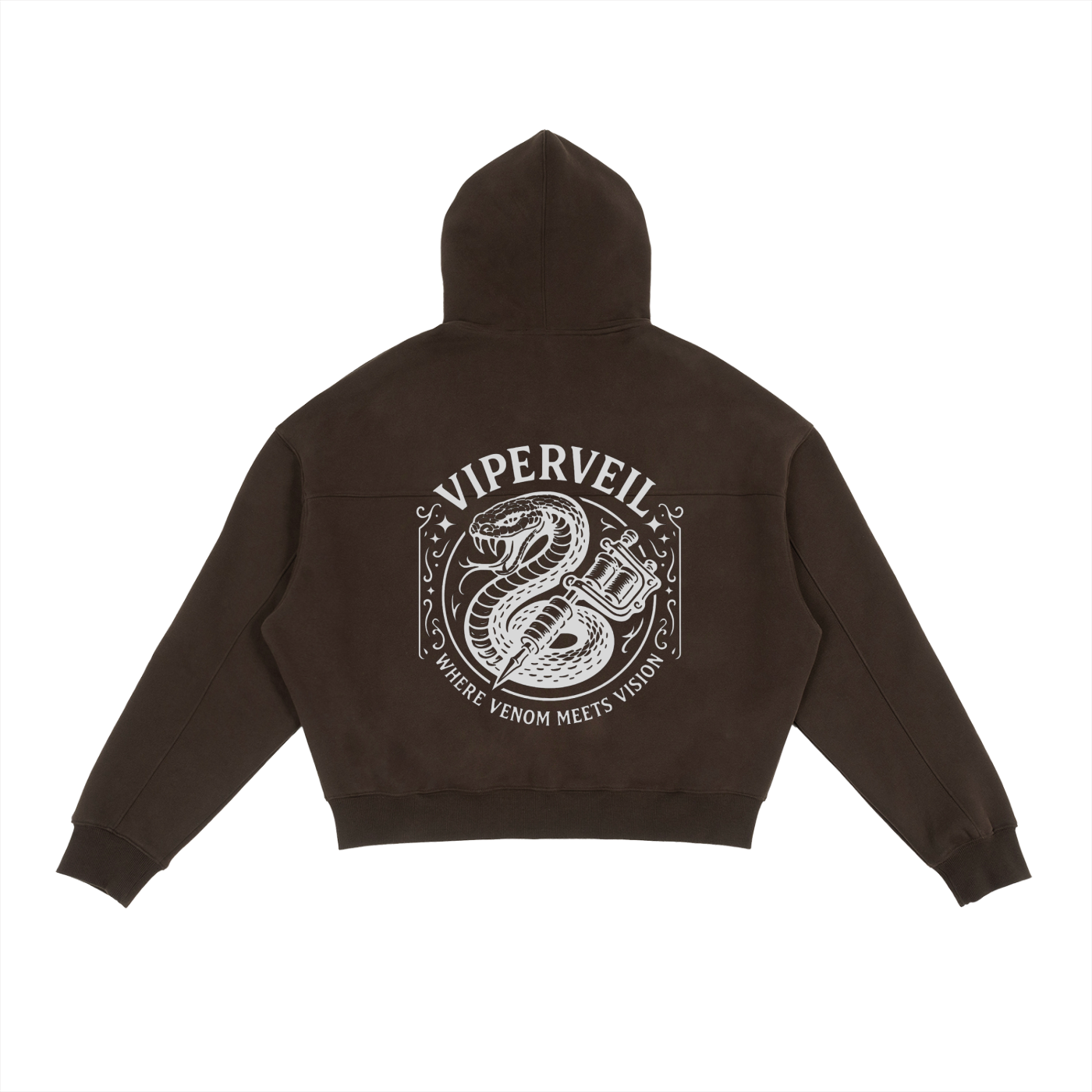 Viperveil Fleece Zip-Up Boxy Hoodie